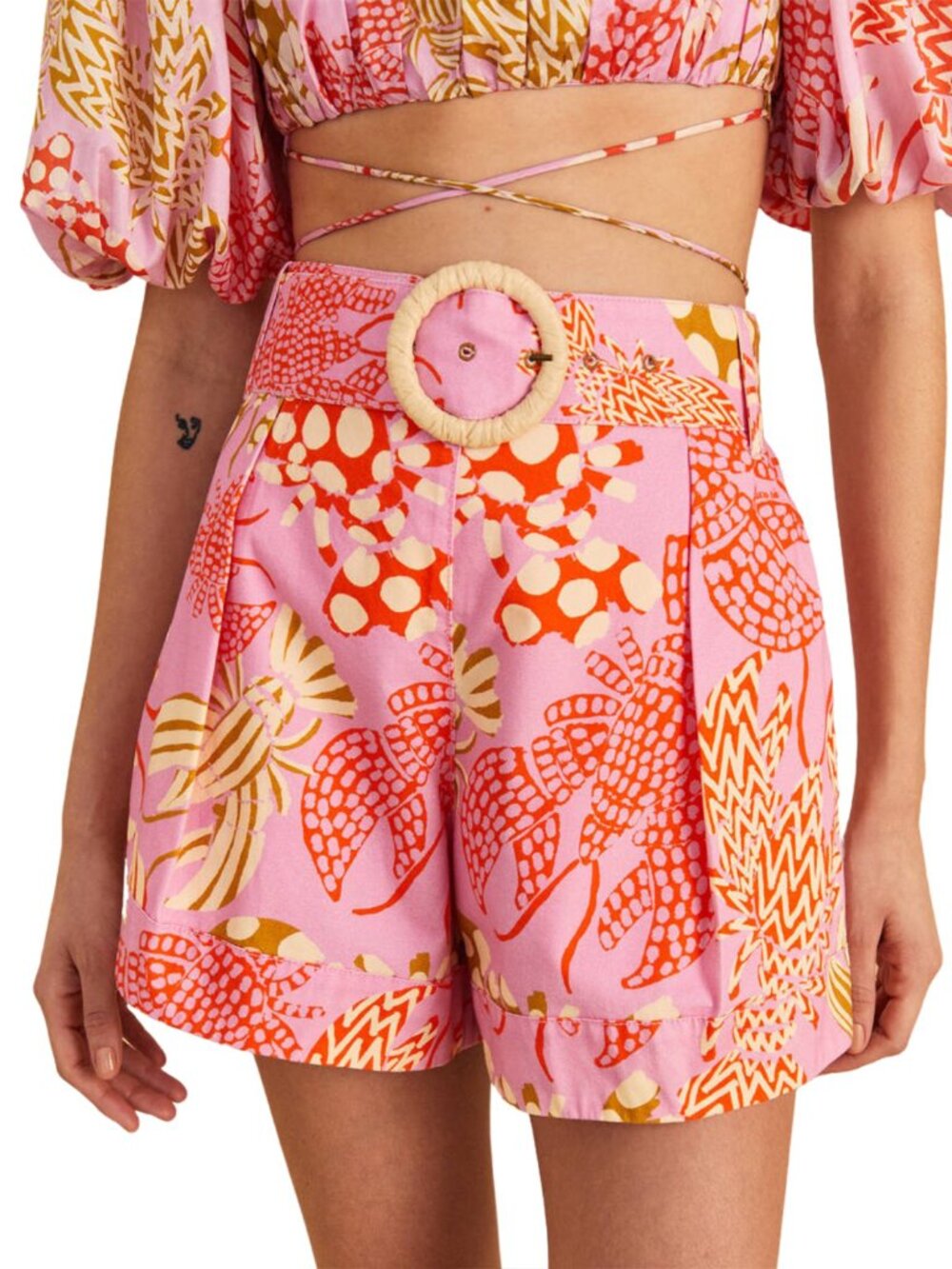 FARM Rio Set - Floral Mixed Lobsters Pink XS - Picture 4 of 15